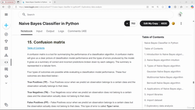 Machine Learning : Classificateur Naïf Bayésien en Python 4 – Screenshot 2