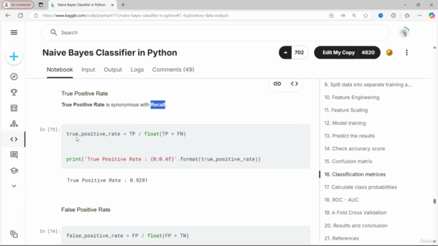 Machine Learning : Classificateur Naïf Bayésien en Python 5 – Screenshot 1