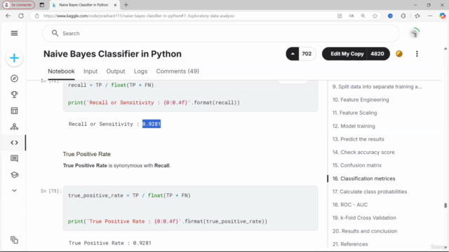 Machine Learning : Classificateur Naïf Bayésien en Python 5 – Screenshot 2