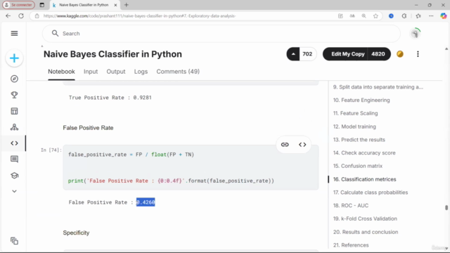 Machine Learning : Classificateur Naïf Bayésien en Python 5 – Screenshot 4