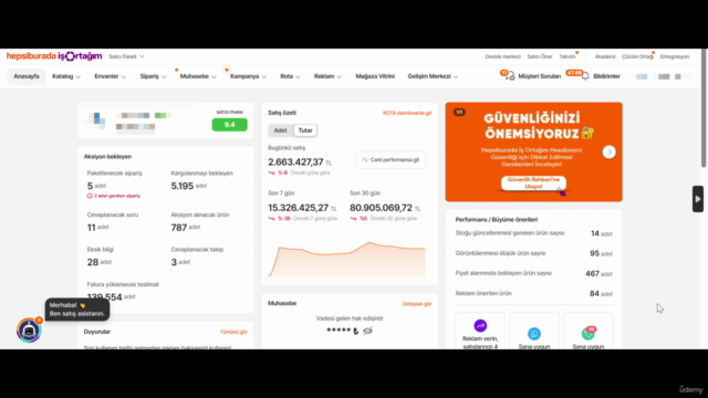 0'dan E-Ticaret Hepsiburada Satıcı Olmak Mağaza Açma Eğitimi – Screenshot 1