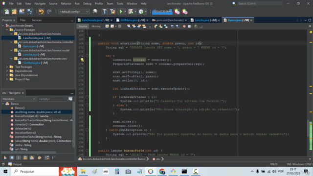 JAVA - Crie um Sistema de Lanchonete Full Stack (Back+Front) – Screenshot 4
