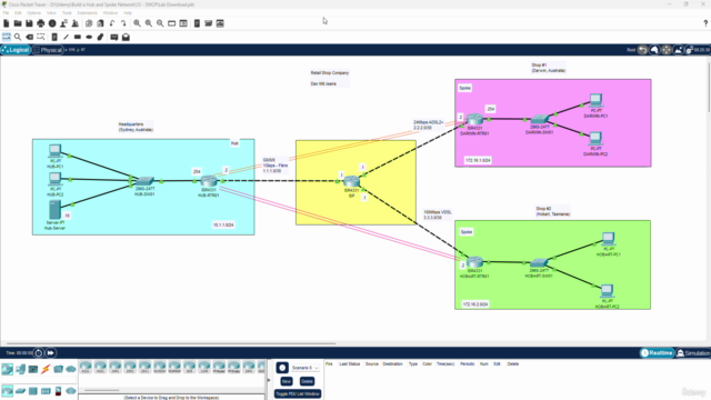 Hands on Cisco Packet Tracer: Setup a Hub and Spoke Network – Screenshot 1
