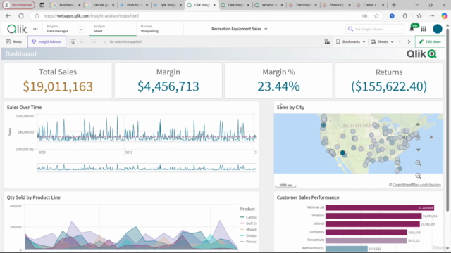 Master Data Analytics Automation : Qliksense insight advisor – Screenshot 3