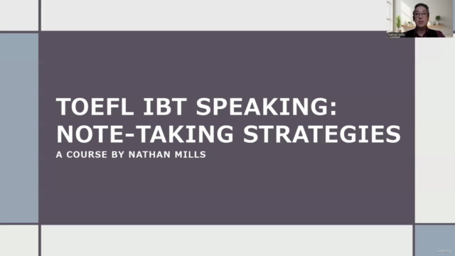 TOEFL iBT Speaking - Note-taking Strategies – Screenshot 1