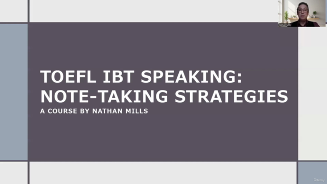TOEFL iBT Speaking - Note-taking Strategies – Screenshot 3