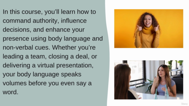 Non-Verbal Communication & Body Language Mastery for Leaders – Screenshot 1