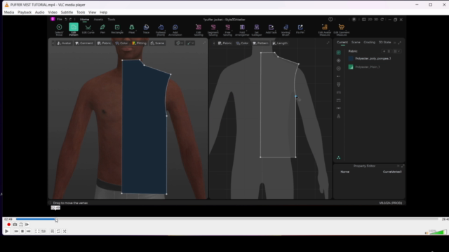 Puffer Vest in Style3D Atelier - Beginners and Intermediate – Screenshot 2