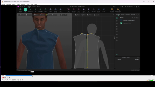 Puffer Vest in Style3D Atelier - Beginners and Intermediate – Screenshot 3