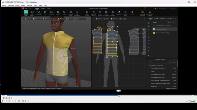 Puffer Vest in Style3D Atelier - Beginners and Intermediate – Screenshot 4