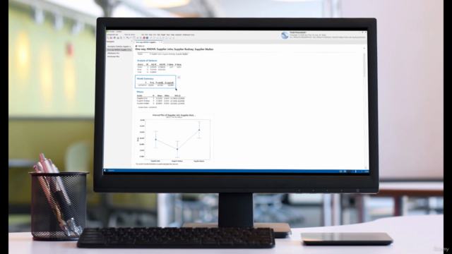 One-Way ANOVA in Minitab – Tabtrainer® Quality Analysis – Screenshot 4