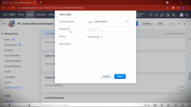 Master Zoho CRM: Sales, Automation & Management for Success – Screenshot 1