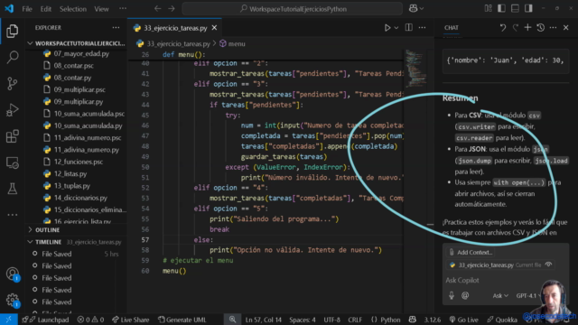 Python + Copilot: Aprende a programar con IA – Screenshot 3