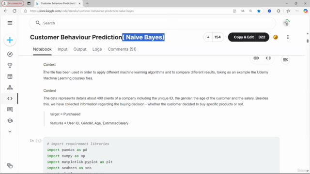 Customer Behavior Prediction using Naïve Bayes 2 – Screenshot 2
