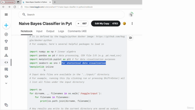 Machine Learning : Classificateur Naïf Bayésien avec Python – Screenshot 4