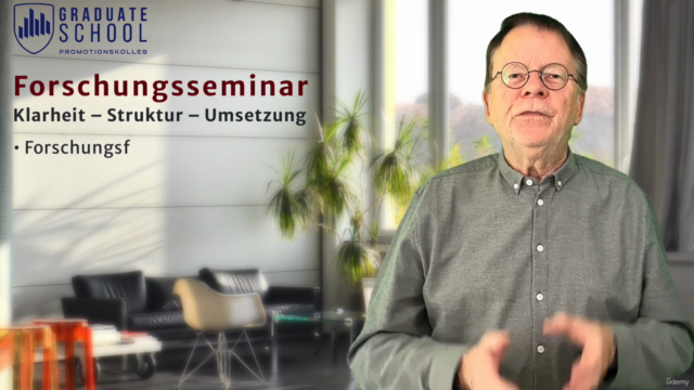 Erfolgreich promovieren: Forschungsseminar für Doktoranden – Screenshot 1