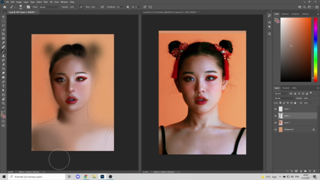 Chinese Female Portrait: Digital Painting for Beginners – Screenshot 2