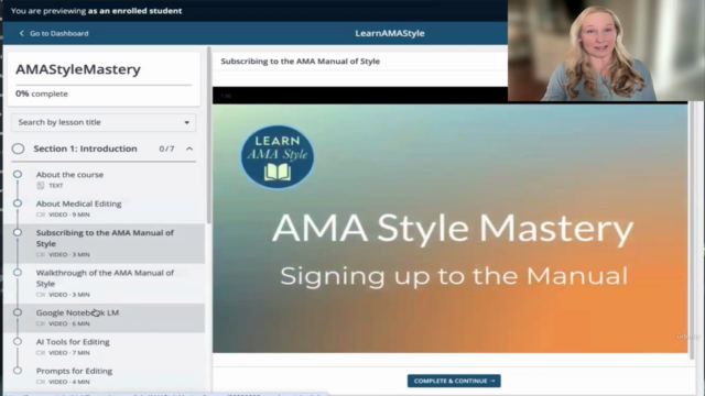 Medical Editing and AMA Style Mastery – Screenshot 1