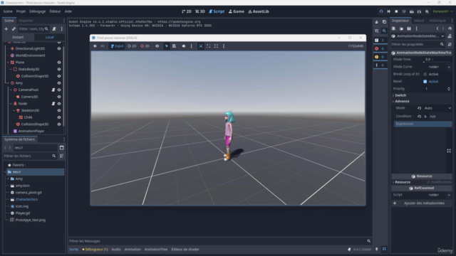 Godot Engine : De l'Animation 3D à vos Jeux Vidéo – Screenshot 2