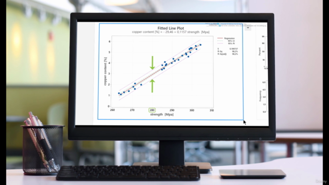 Correlation & Regression in Minitab – Tabtrainer® Essentials – Screenshot 4