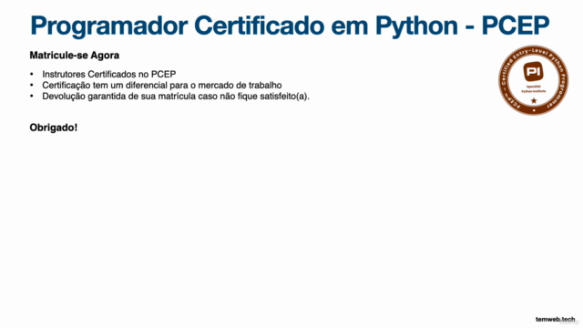 Programador Certificado em Python - PCEP – Screenshot 4