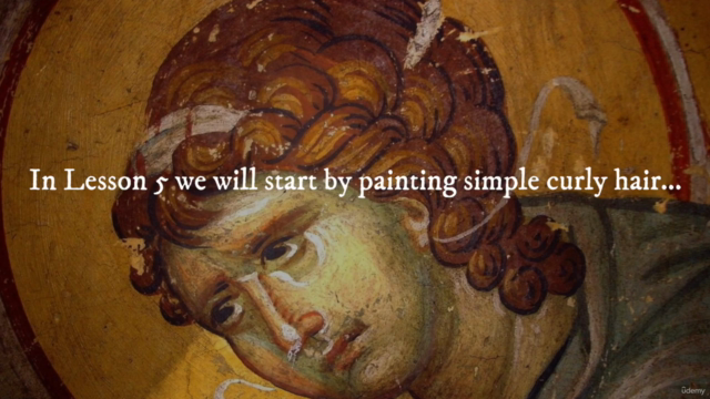 Byzantine Iconography Painting Series 2: Hair and Beards 3 – Screenshot 1