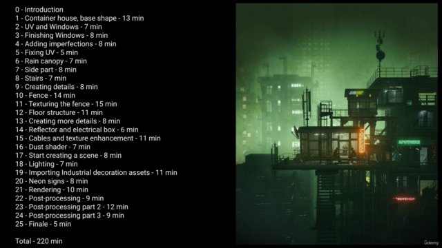 Creating A Cyberpunk Scene In Blender step-by-step – Screenshot 1