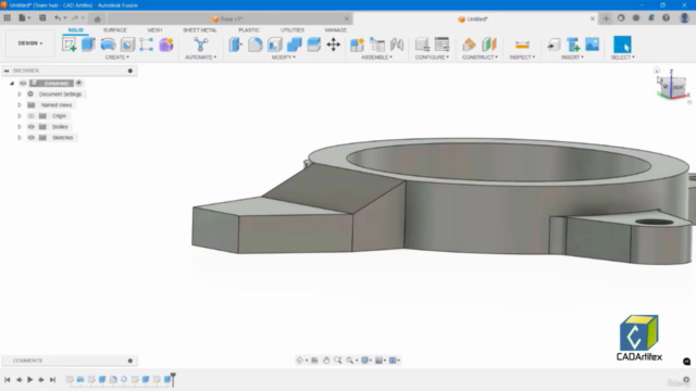 Learn Fusion 360 with Real-World Mechanical Projects – Screenshot 1