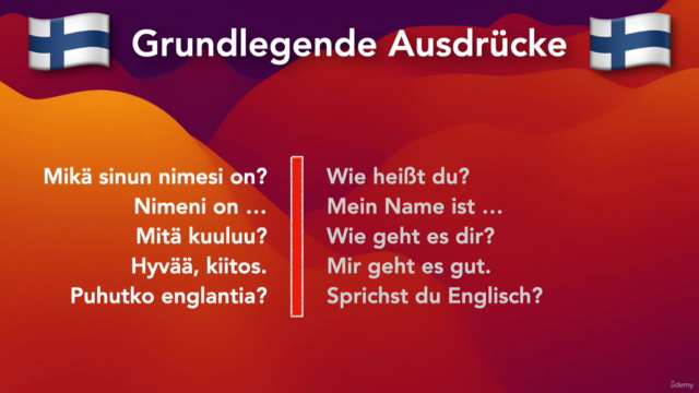 Finnisch für Anfänger (auf Deutsch) – Screenshot 1