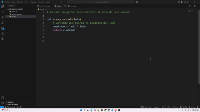 GitHub Copilot para Desarrolladores Modernos – Screenshot 1
