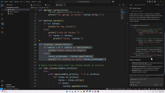 GitHub Copilot para Desarrolladores Modernos – Screenshot 2