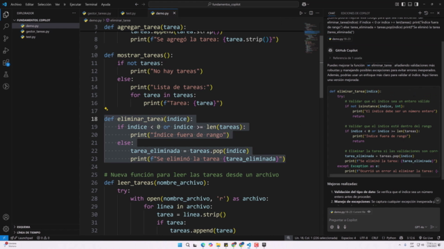 GitHub Copilot para Desarrolladores Modernos – Screenshot 3