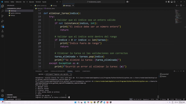 GitHub Copilot para Desarrolladores Modernos – Screenshot 4