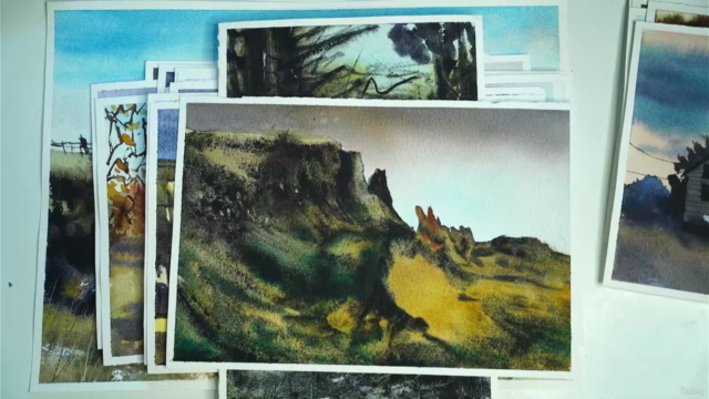 30 Days Of Loose Watercolors: Northern Europe & Beyond – Screenshot 3