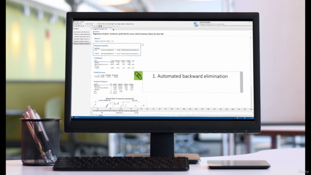 Multiple Regression in Minitab – Tabtrainer® Backward Guide – Screenshot 3
