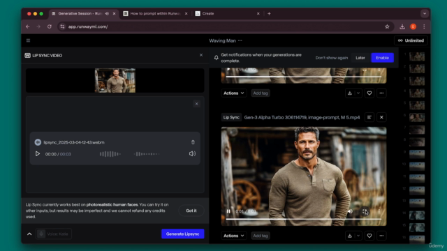 Runway ML: Creación de videos con IA generativa – Screenshot 2
