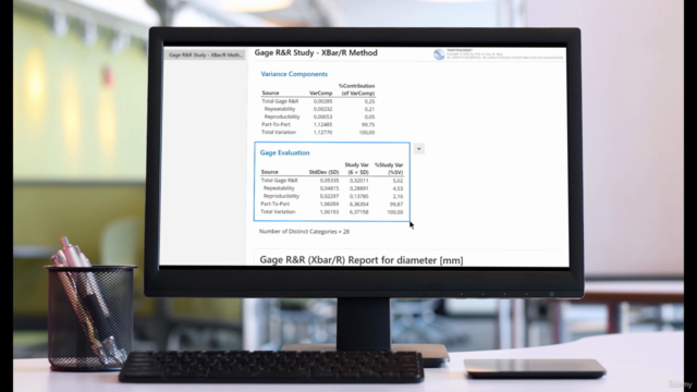 Gage R&R with Continuous Data in Minitab – Tabtrainer® Guide – Screenshot 2