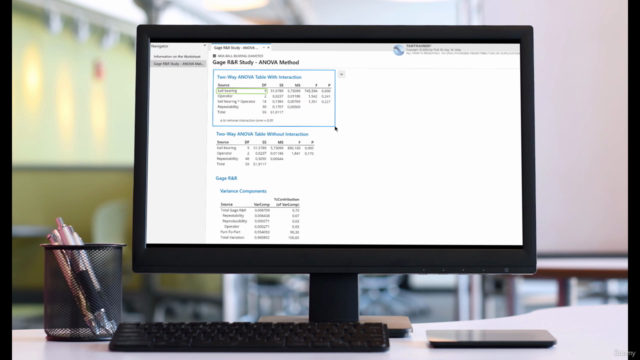 Gage R&R with Continuous Data in Minitab – Tabtrainer® Guide – Screenshot 4
