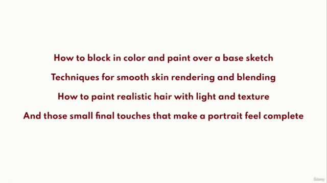 Painting a Digital Portrait: Woman Illustration – Screenshot 3
