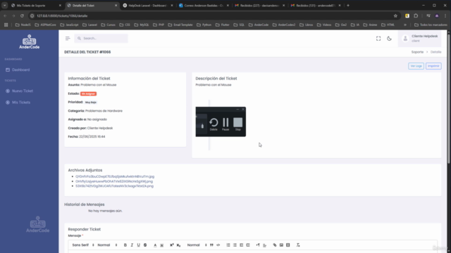 Crea un Sistema de Mesa de Ayuda con Laravel +ChatGPT – Screenshot 1