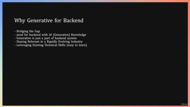 Generative AI for Python Backend Developers – Screenshot 1