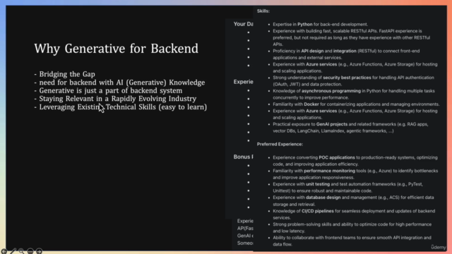 Generative AI for Python Backend Developers – Screenshot 2