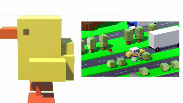 3D Pixel Art for non artist. Crossy Road Modeling. Unity 3D – Screenshot 1