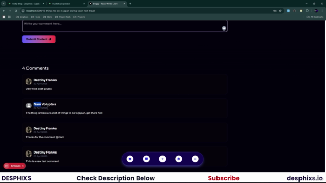 Next.js, Supabase and TailwindCSS: Full-stack Blogging App – Screenshot 4