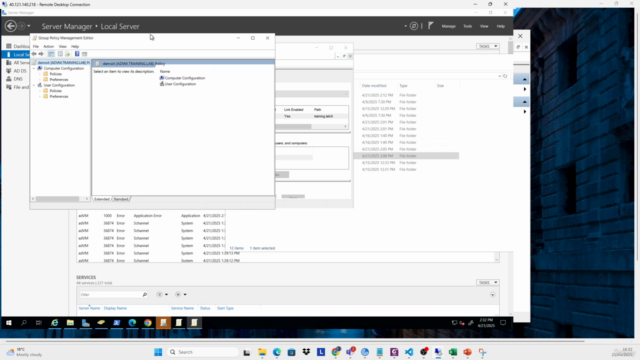 Active Directory and Group Policy (2025,2022,2019,W11) – Screenshot 4
