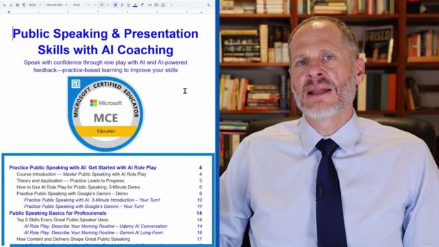 Habilidades de Oratória e Apresentação com Coaching de IA – Screenshot 1
