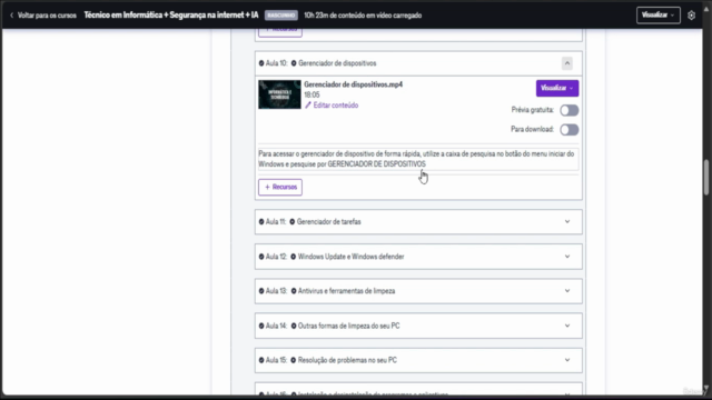 Técnico em Informática + Segurança na internet + IA – Screenshot 1
