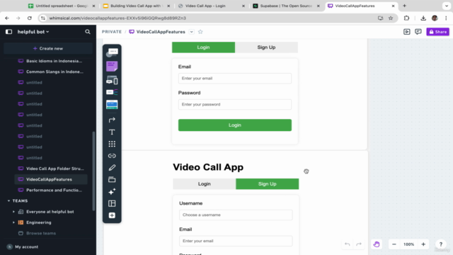 Building Video Call App with Javascript, Supabase and WebRTC – Screenshot 1