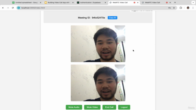 Building Video Call App with Javascript, Supabase and WebRTC – Screenshot 4