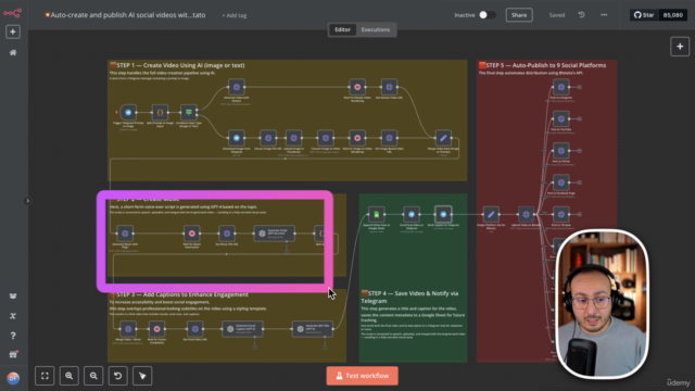 Cours n8n : Crée une machine à contenu automatisée avec l'IA – Screenshot 1